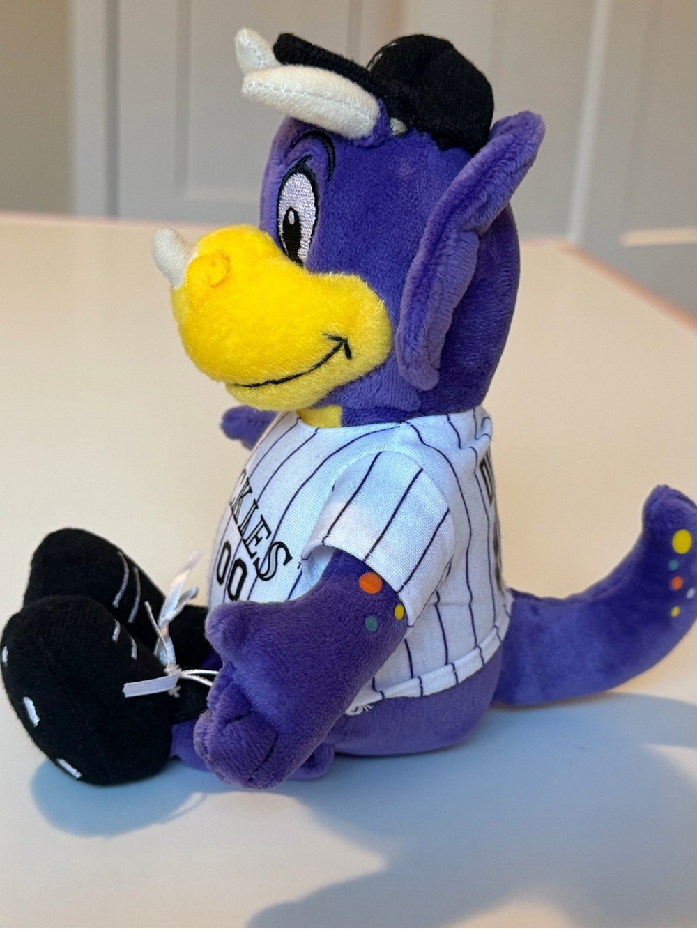 MLB Baseball Colorado Rockies 6” Dinger Dinosaur Mascot Plush Stuffed Animal - Picture 7 of 11